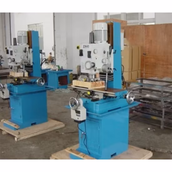 Preço barato pequeno banco de cabeça de engrenagem vertical universal Zx45 máquina fresadora de perfuração