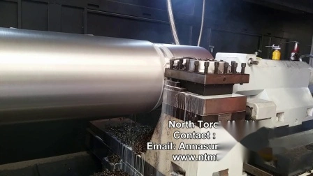 Máquina de torno de moagem horizontal CNC para serviços pesados ​​para usinagem de tubo de perfuração de óleo